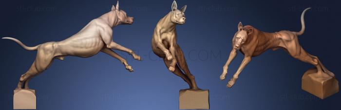 3D model Dog Pose 02 (STL)